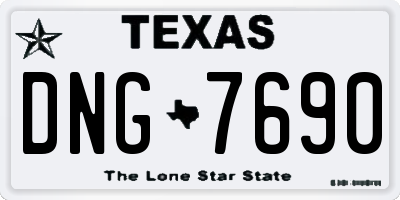 TX license plate DNG7690