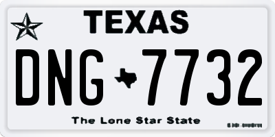 TX license plate DNG7732