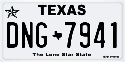 TX license plate DNG7941
