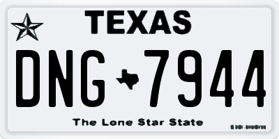 TX license plate DNG7944