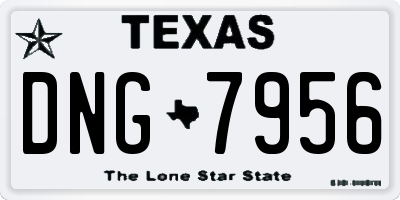 TX license plate DNG7956