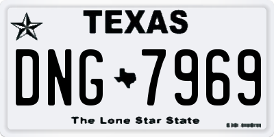TX license plate DNG7969
