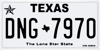 TX license plate DNG7970
