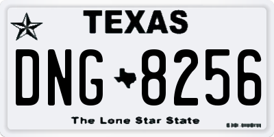 TX license plate DNG8256