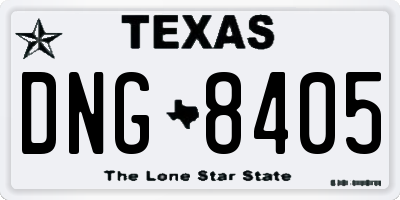 TX license plate DNG8405