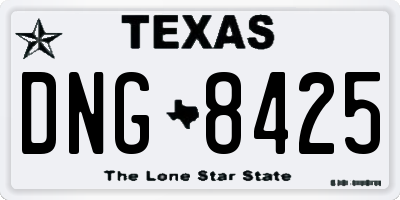 TX license plate DNG8425