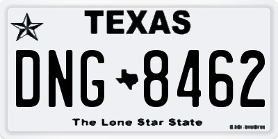 TX license plate DNG8462