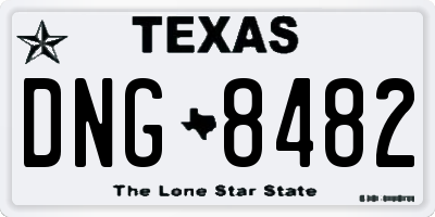 TX license plate DNG8482