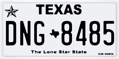 TX license plate DNG8485