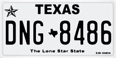 TX license plate DNG8486