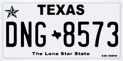 TX license plate DNG8573