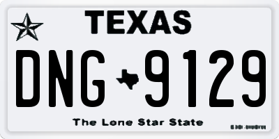 TX license plate DNG9129