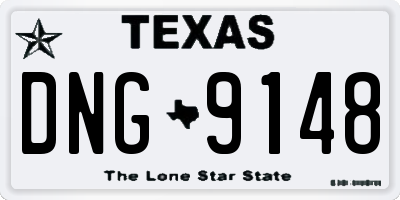 TX license plate DNG9148