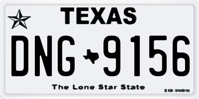 TX license plate DNG9156