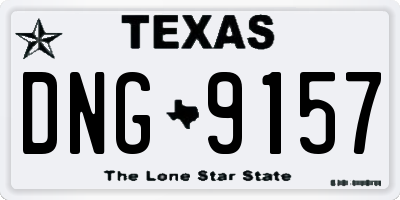TX license plate DNG9157