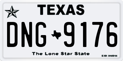TX license plate DNG9176
