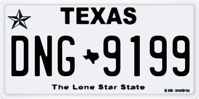 TX license plate DNG9199