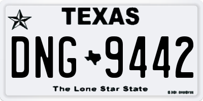 TX license plate DNG9442