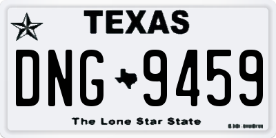 TX license plate DNG9459