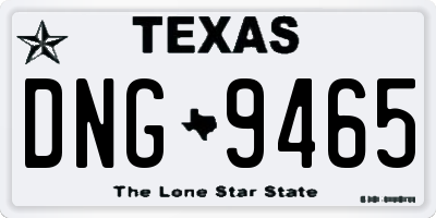 TX license plate DNG9465