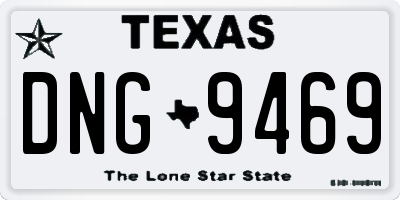 TX license plate DNG9469