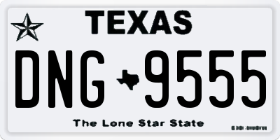 TX license plate DNG9555