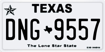 TX license plate DNG9557