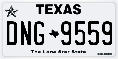 TX license plate DNG9559