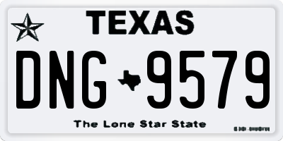 TX license plate DNG9579