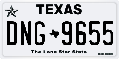 TX license plate DNG9655