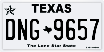 TX license plate DNG9657