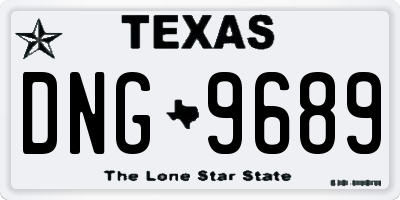 TX license plate DNG9689