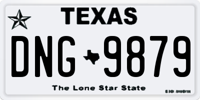 TX license plate DNG9879