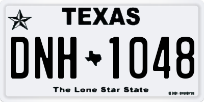 TX license plate DNH1048