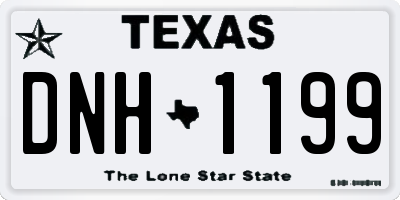 TX license plate DNH1199
