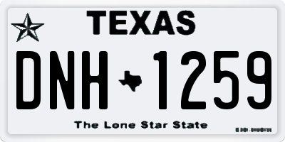 TX license plate DNH1259