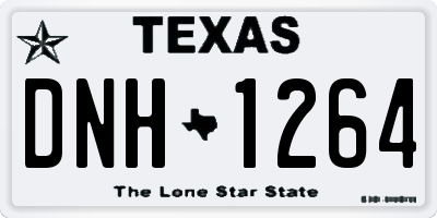 TX license plate DNH1264