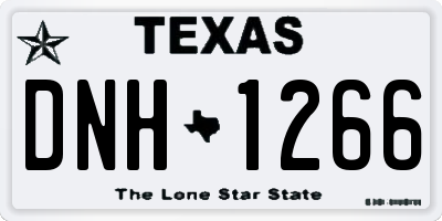 TX license plate DNH1266