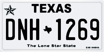 TX license plate DNH1269