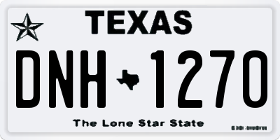 TX license plate DNH1270