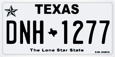 TX license plate DNH1277