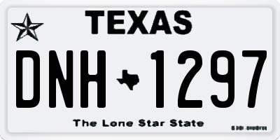 TX license plate DNH1297
