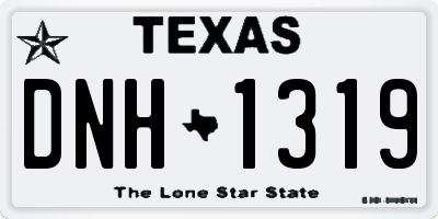 TX license plate DNH1319