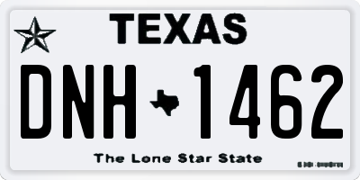 TX license plate DNH1462