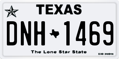 TX license plate DNH1469