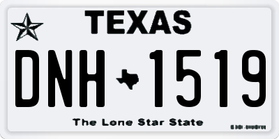 TX license plate DNH1519