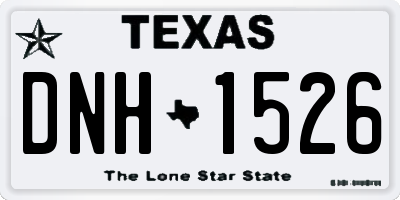 TX license plate DNH1526