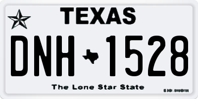 TX license plate DNH1528