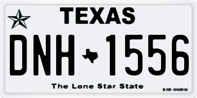TX license plate DNH1556