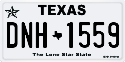 TX license plate DNH1559